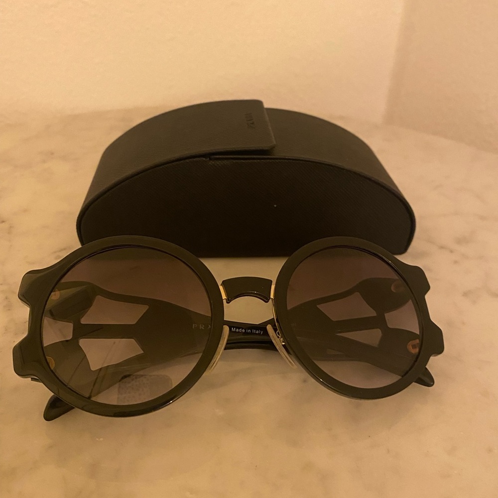Prada large round sunglasses